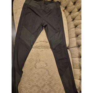 Joe Fresh Active Womens Leggings Size M Dark Green Polyester Spandex NWT